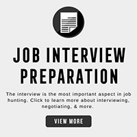 an image of a sheet of paper with the text below that reads job interview preparation