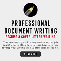 Image of pencil with text below that reads Professional Document Writing