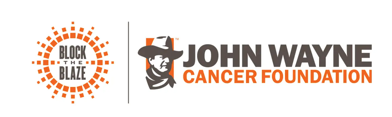Logo for Block the Blaze and the John Wayne Cancer Foundation
